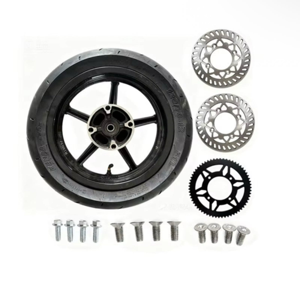 Chrome Tuttio/Yozma Supermoto Wheelset MOTOPARTS